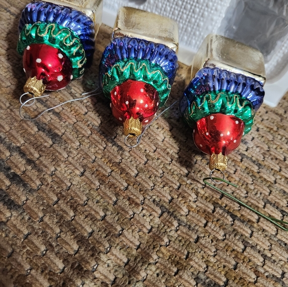 Vintage Holiday Time Doll Gift Glass Ornaments Handcrafted Glass Beautiful Clean - Picture 8 of 8